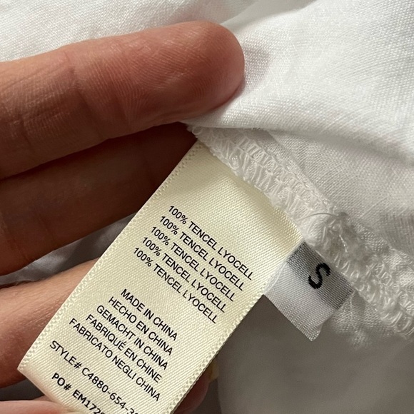 Cloth & Stone ruffle collar raglan sleeve shirt S - Picture 8 of 9